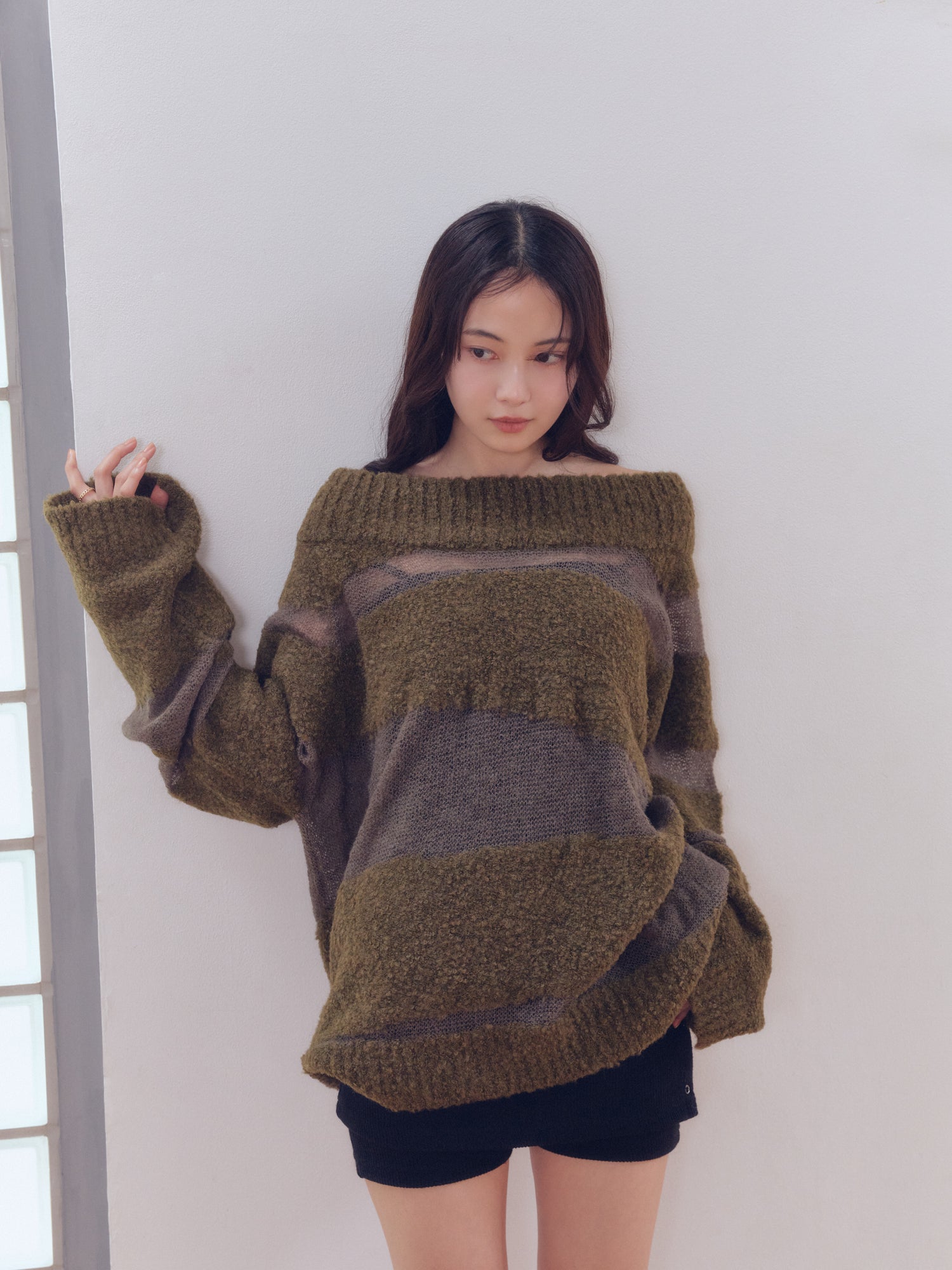 sheer pattern knit
