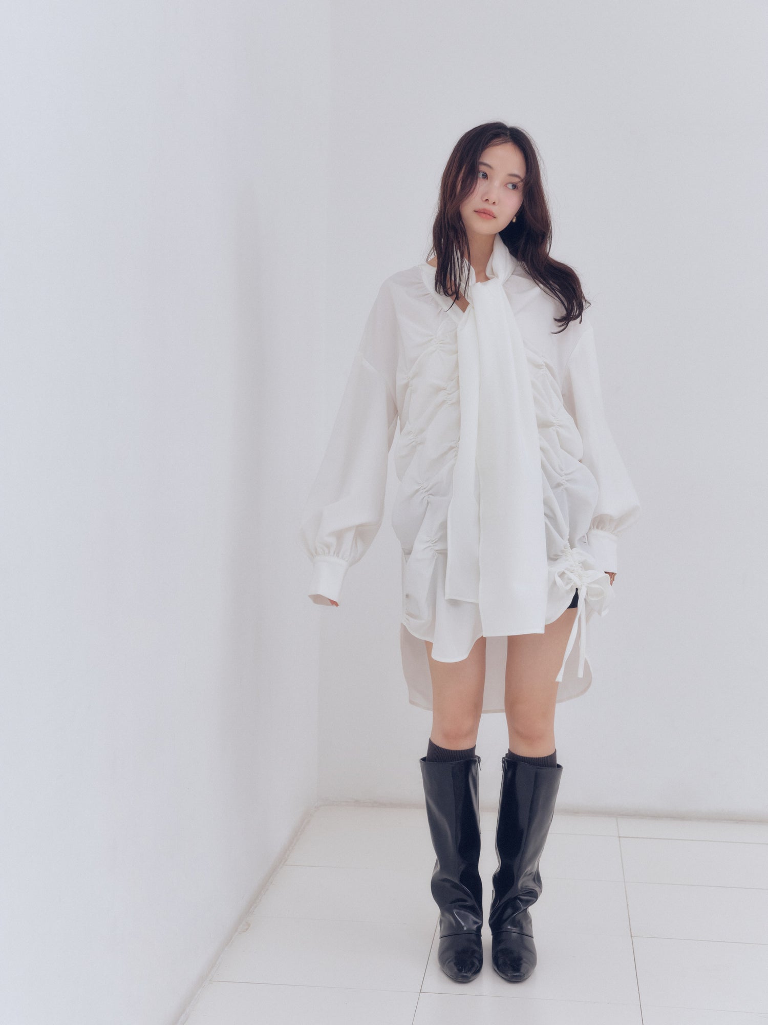 drawstring tie tunic