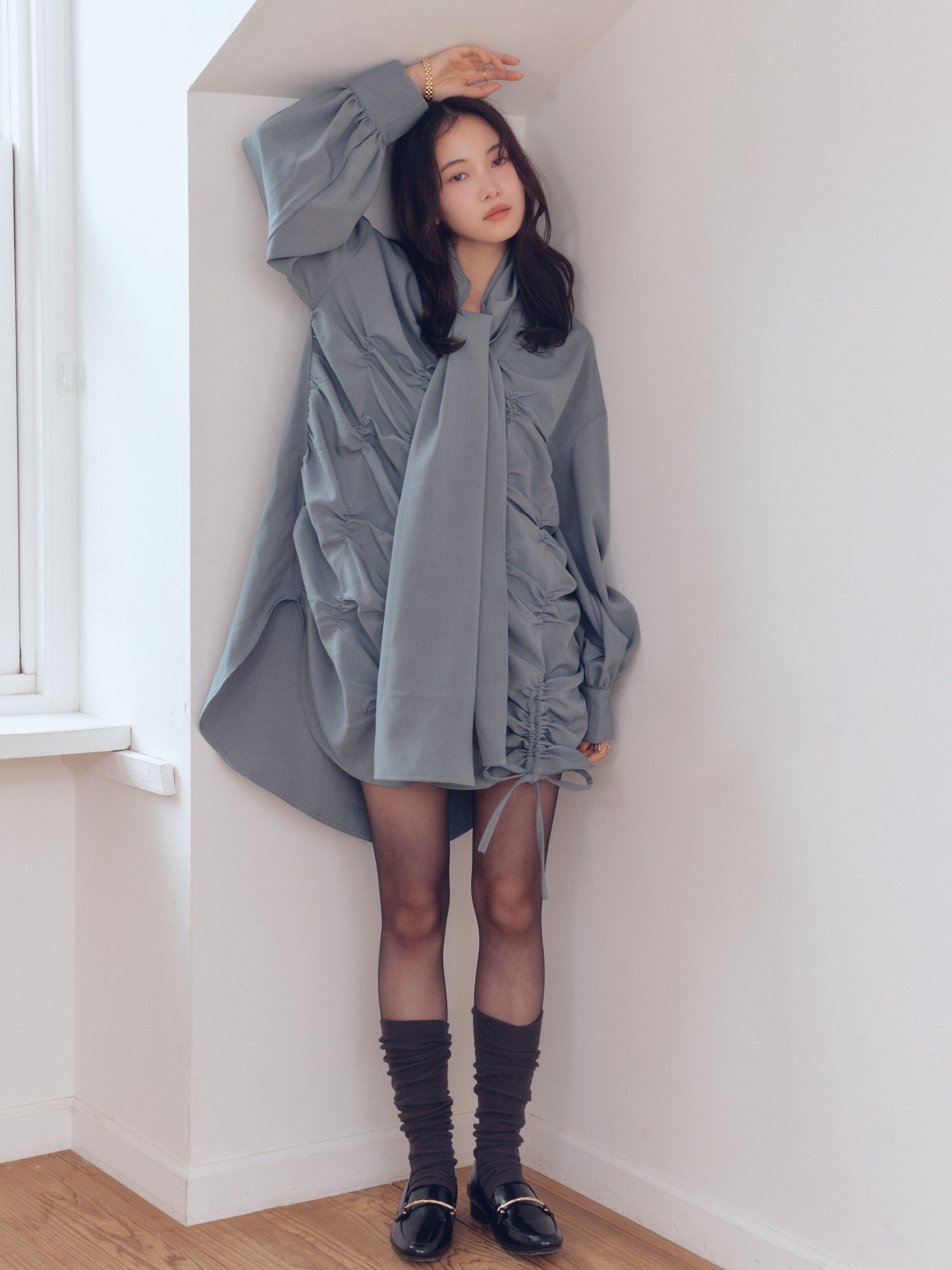 drawstring tie tunic