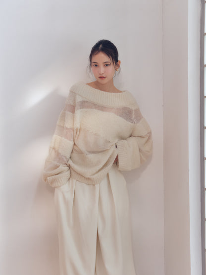 sheer pattern knit