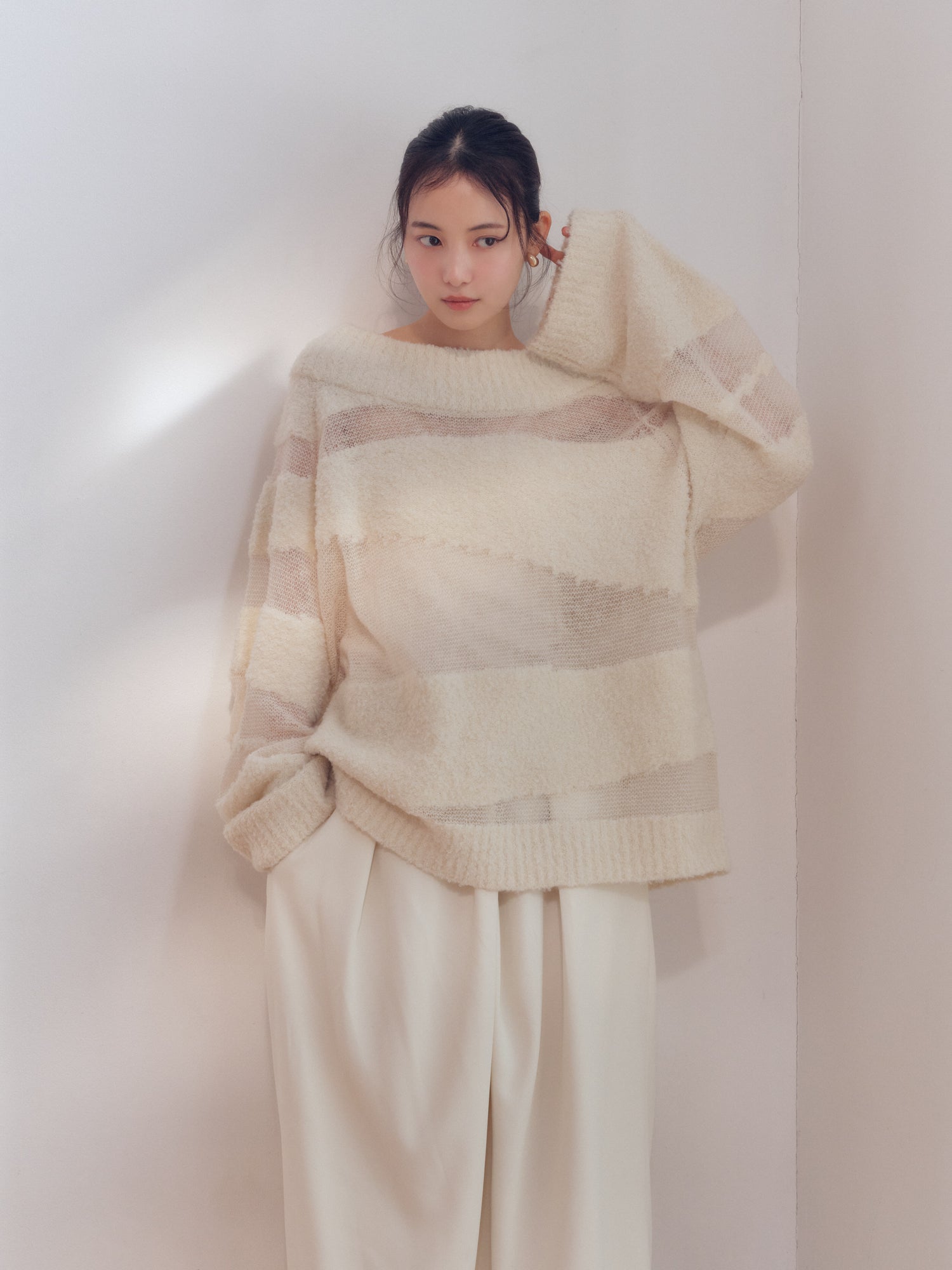 sheer pattern knit