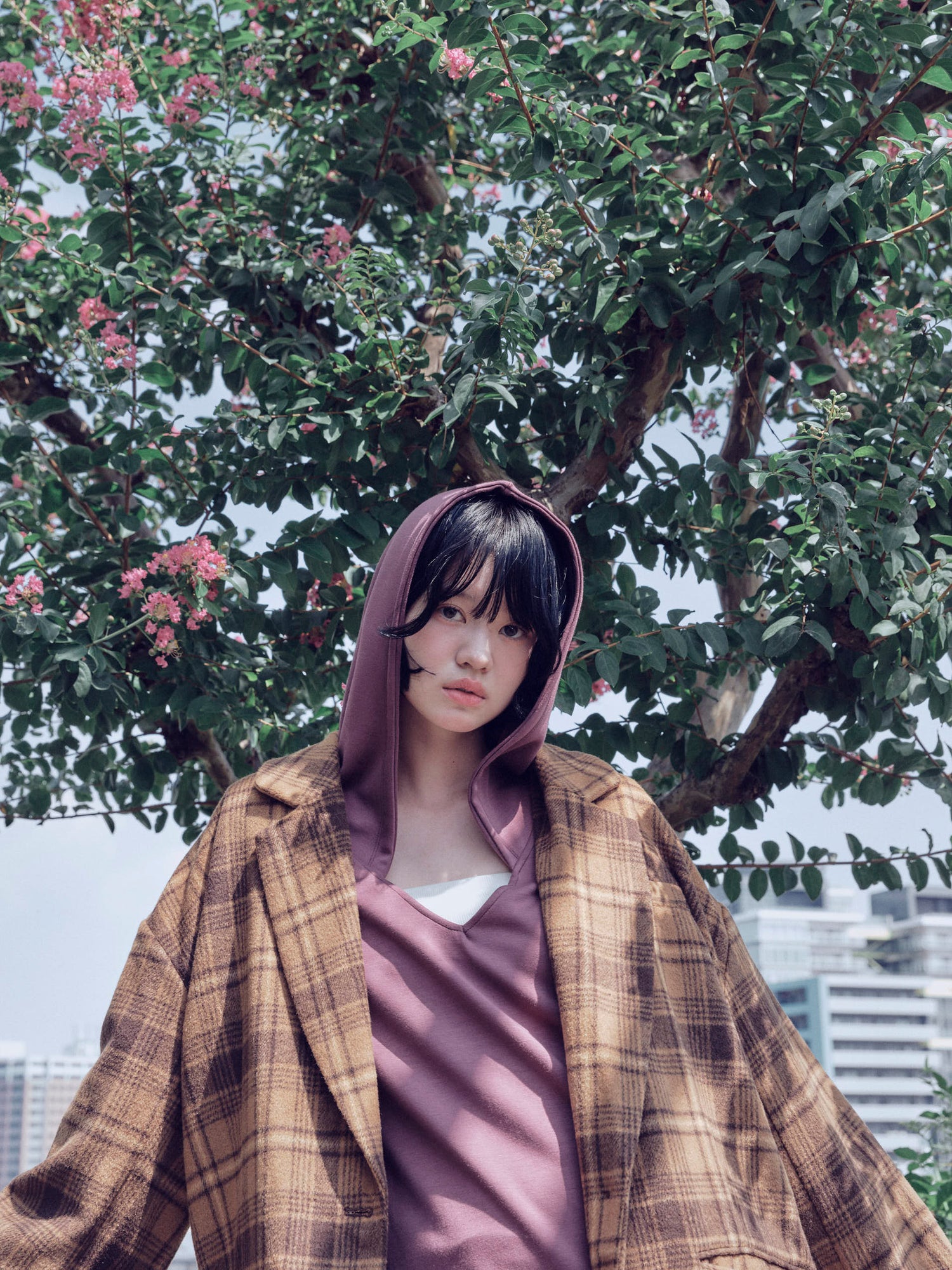 checked over jacket
