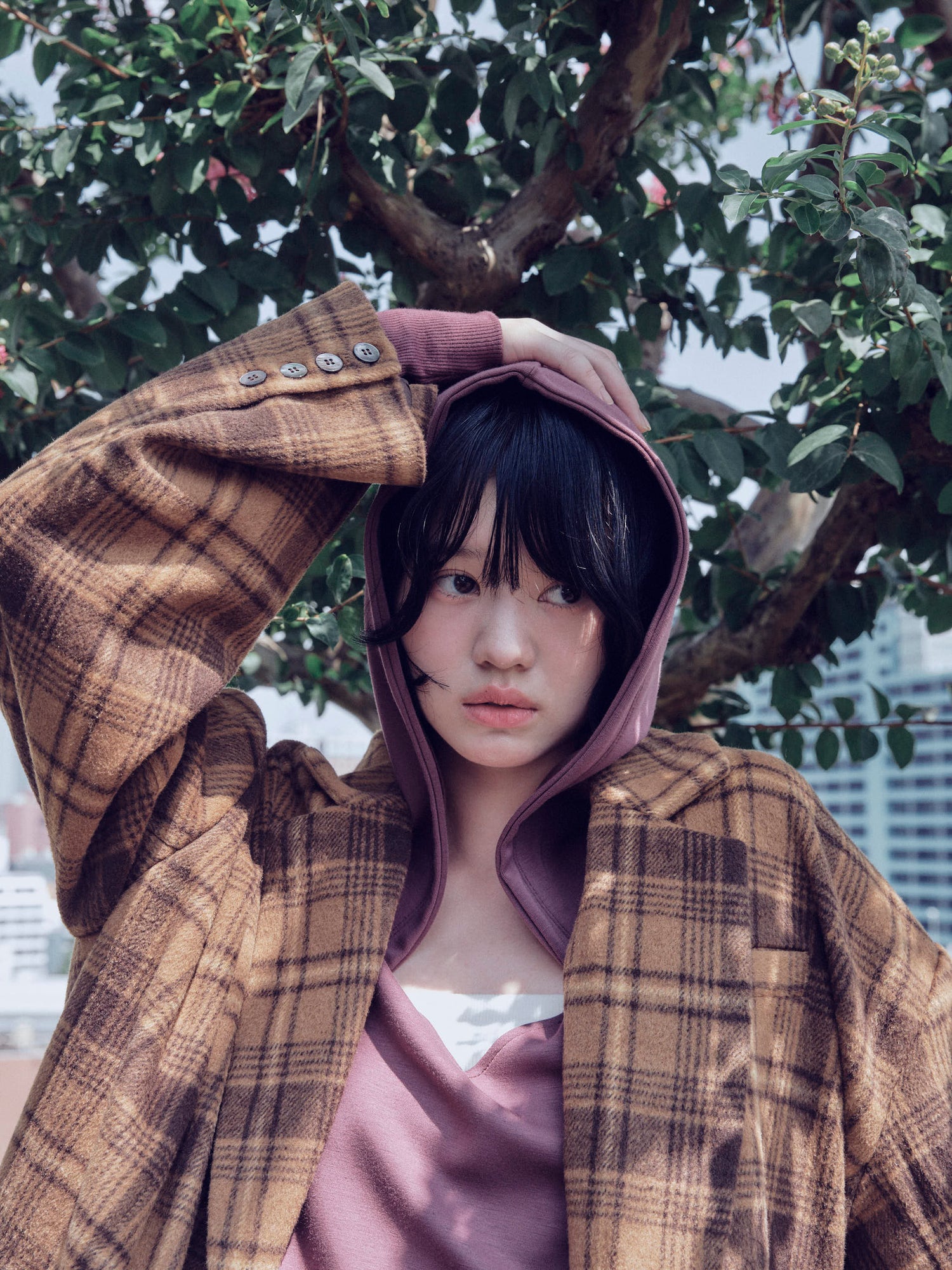 checked over jacket