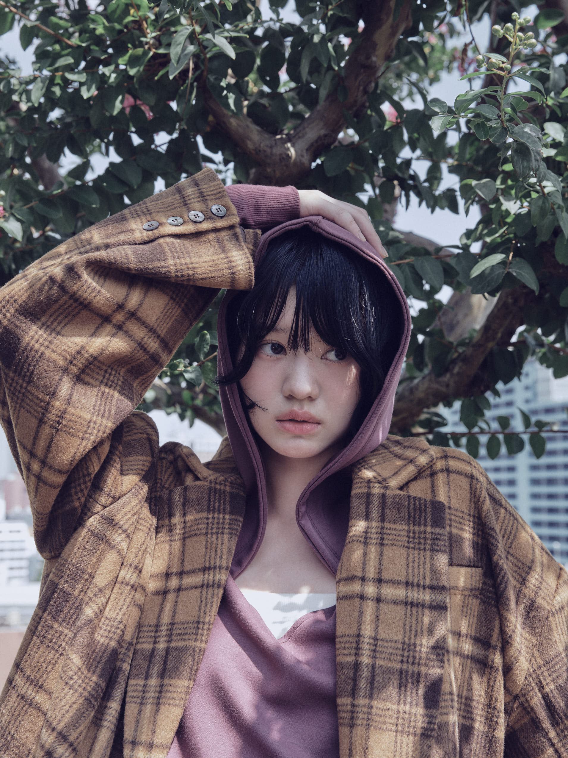 checked over jacket
