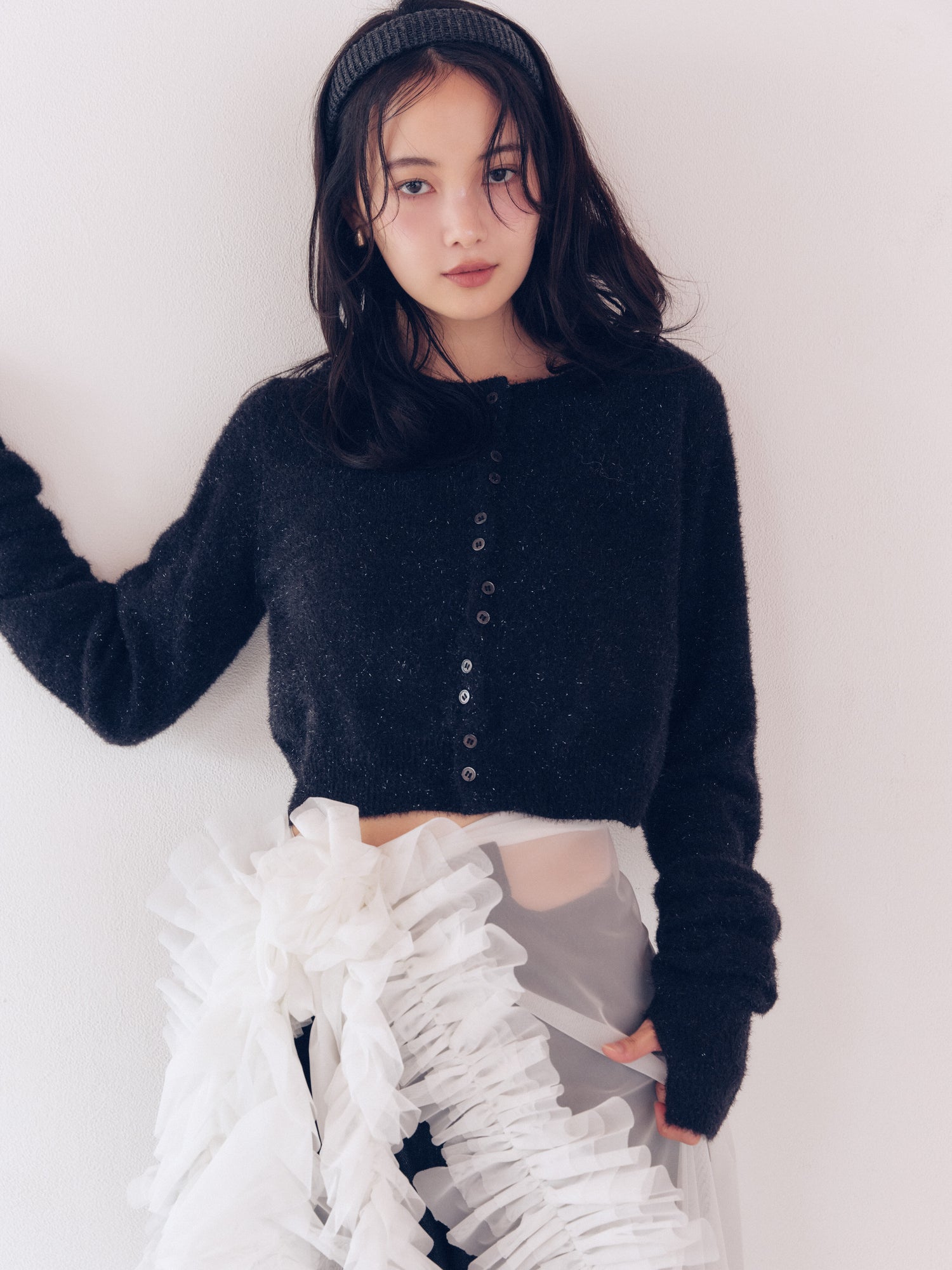 volume tulle wrap skirt