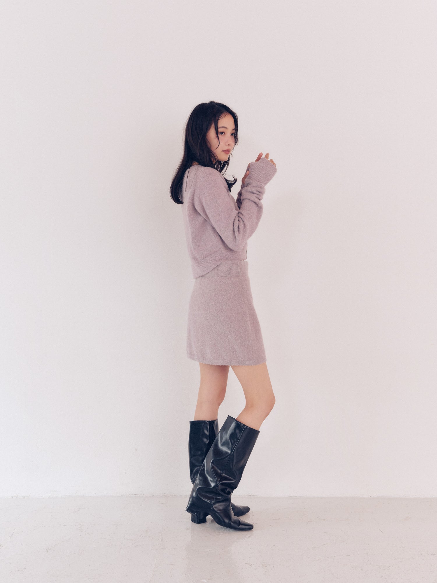 glitter long sleeve cardigan