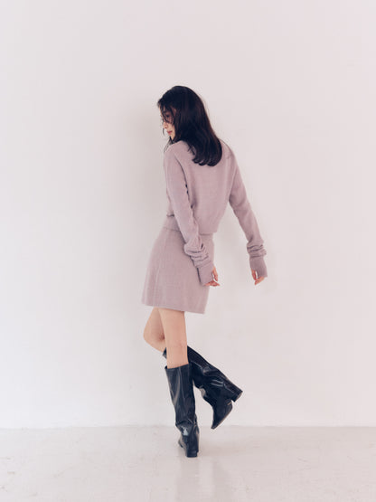 glitter mini skirt