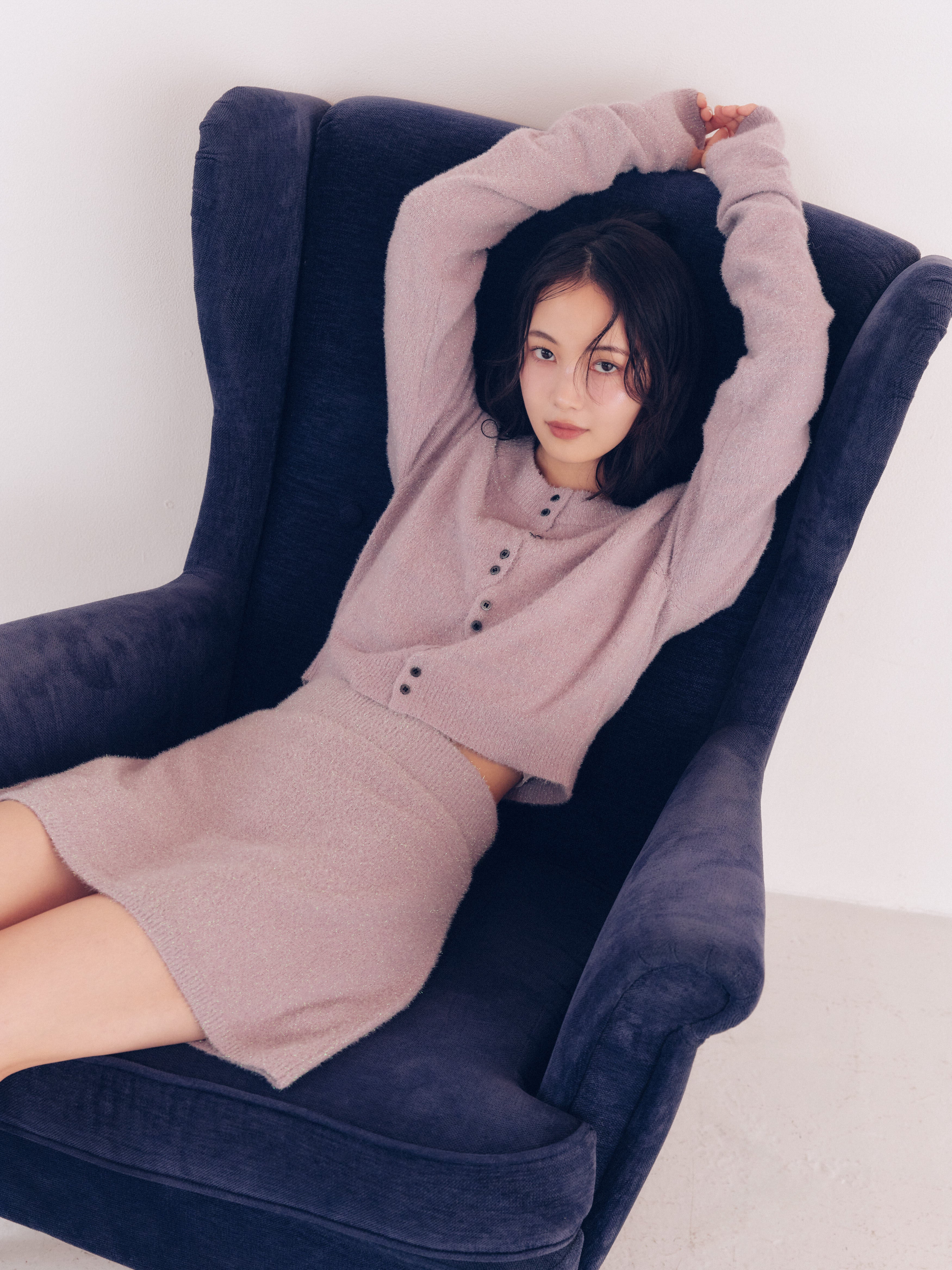 glitter long sleeve cardigan