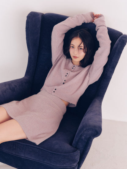 glitter long sleeve cardigan
