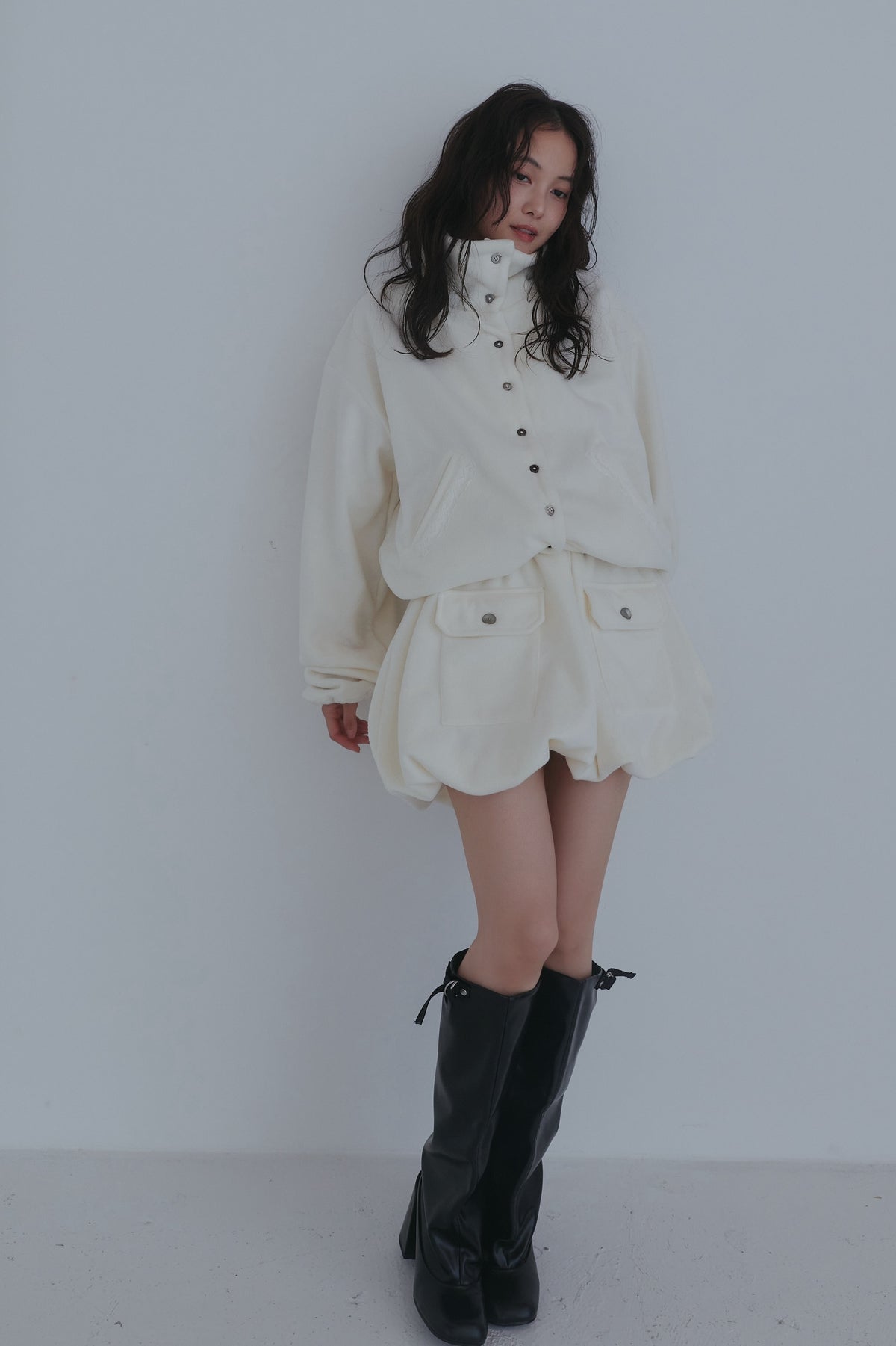 fleece balloon skirt