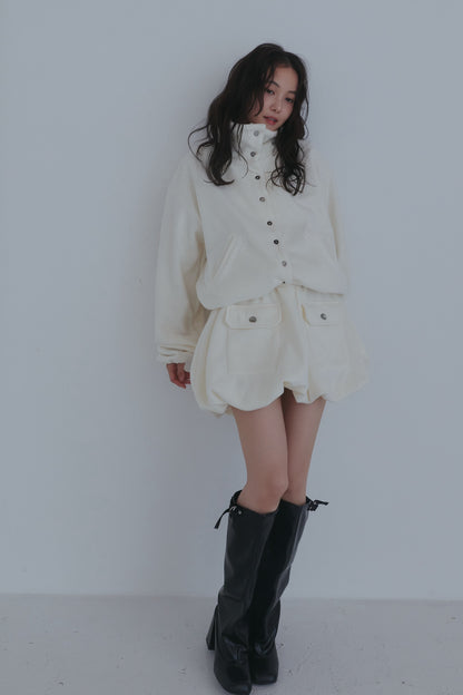 fleece balloon skirt