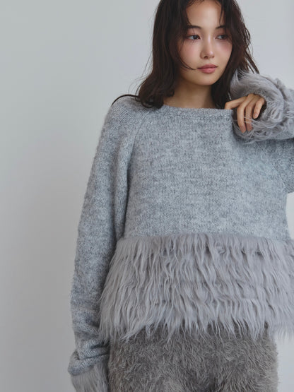 panel design fur knit