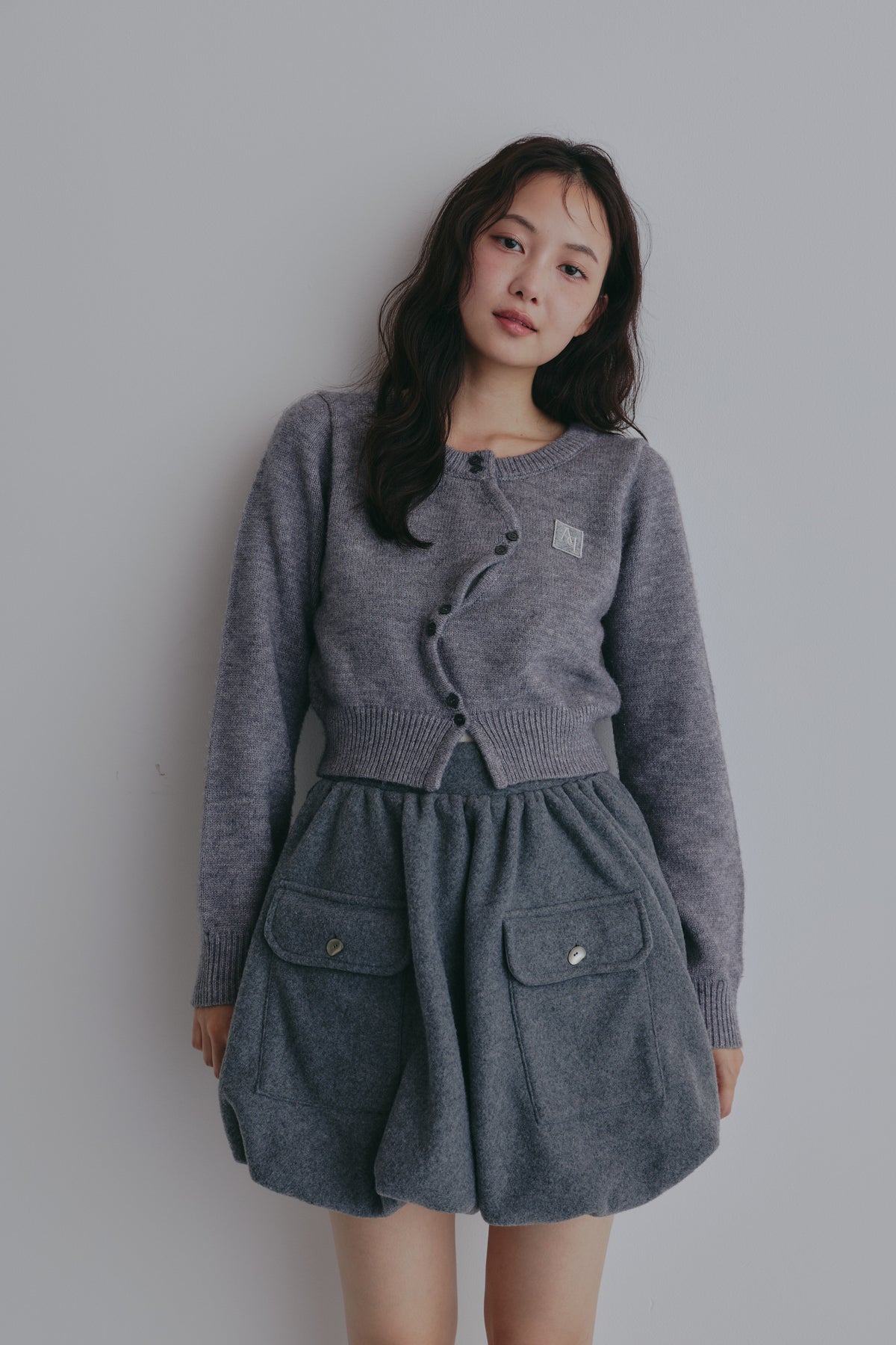 basic wave cardigan