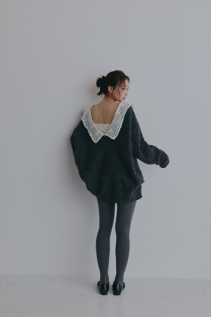 lace sailor knit
