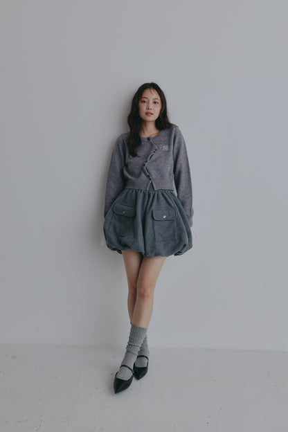 fleece balloon skirt