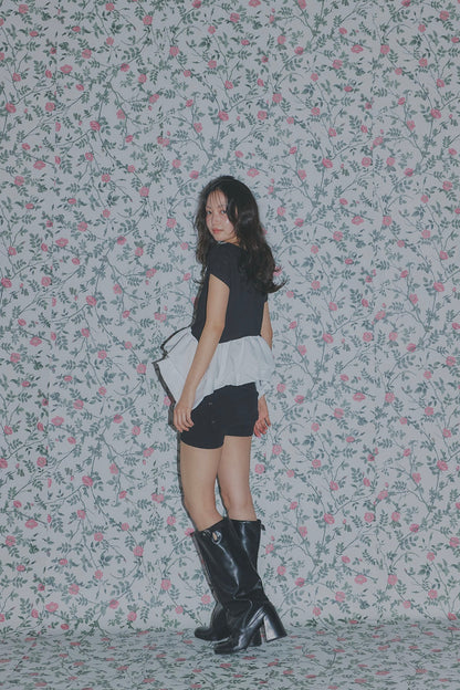bicolor frill tops