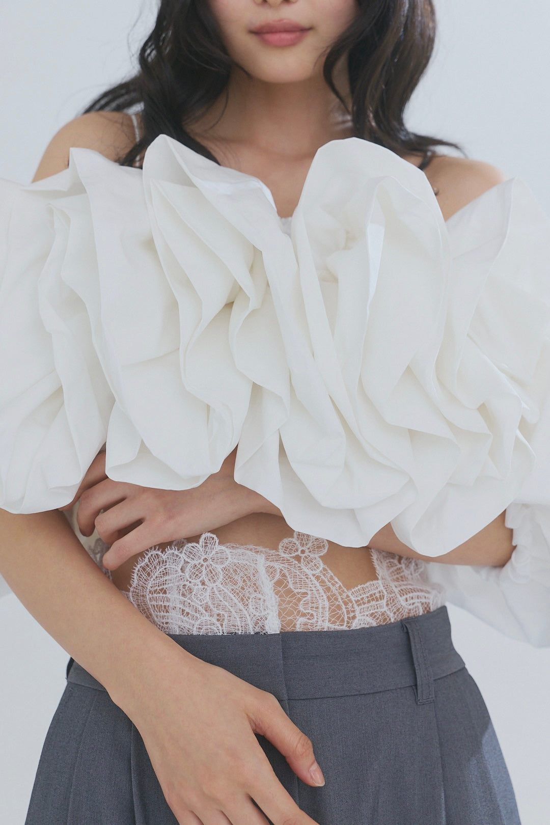 lace docking pants［3月下旬から4月上旬お届け］