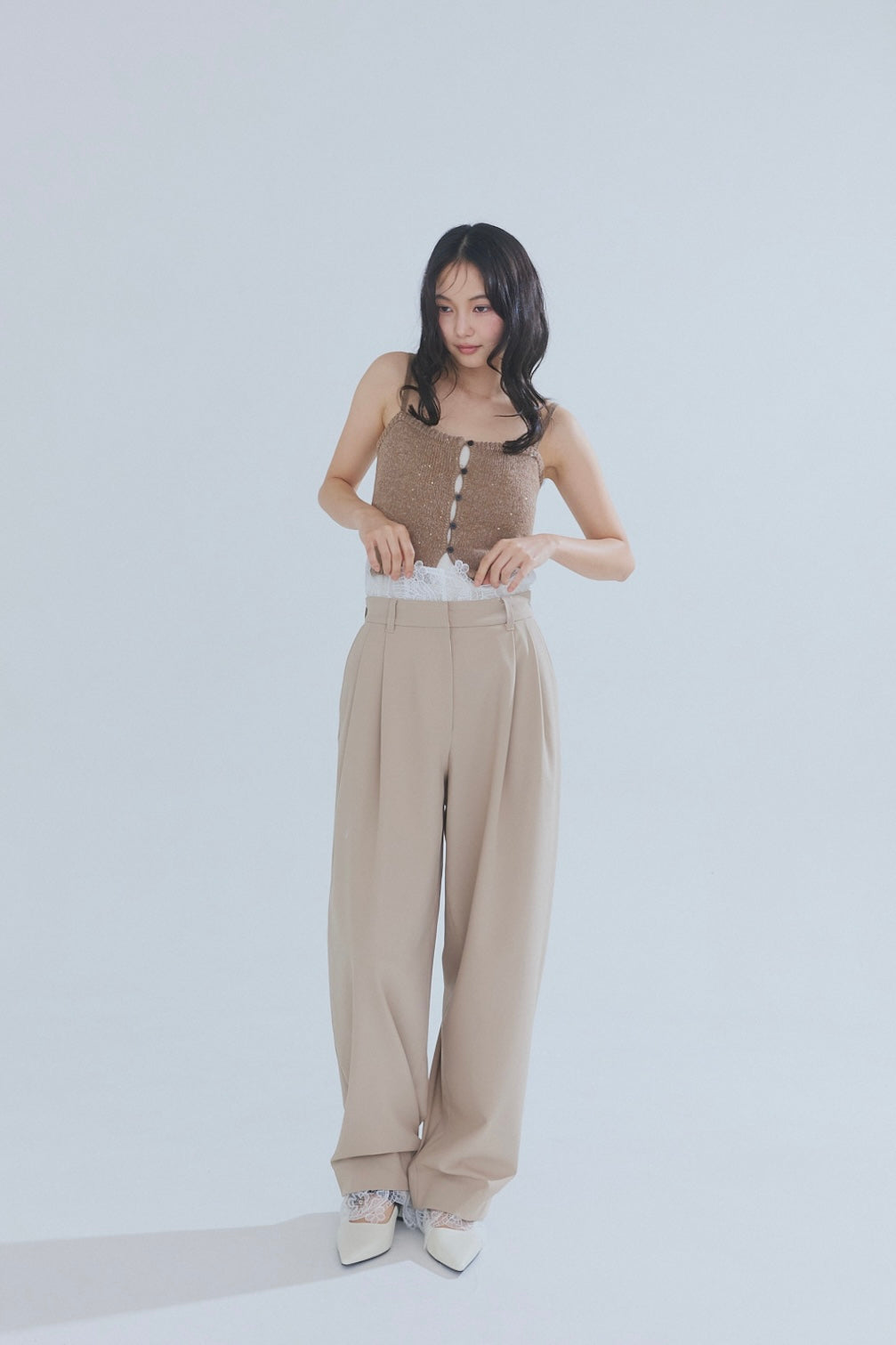 lace docking pants［3月下旬から4月上旬お届け］