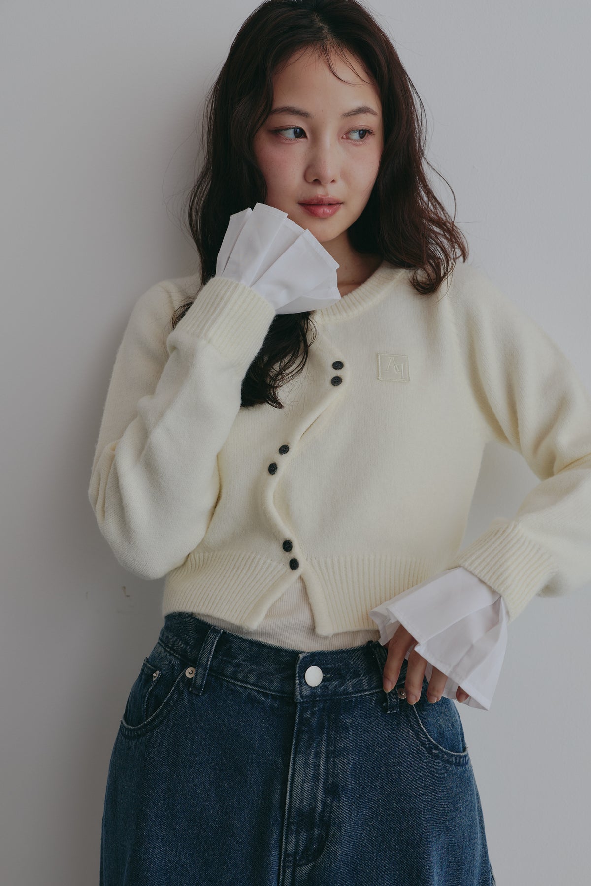 basic wave cardigan