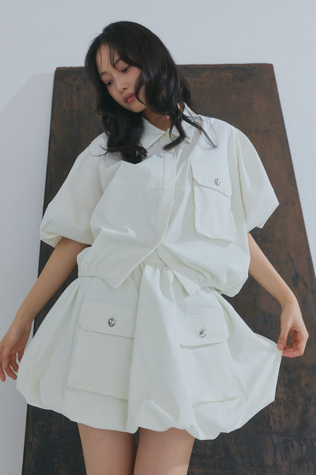 スカート andequal nuance border knit maxi skirt スカート border long knit skirt /配色ボーダーロングニットスカート