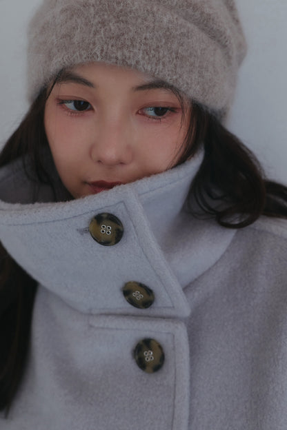 wrap collar medium coat