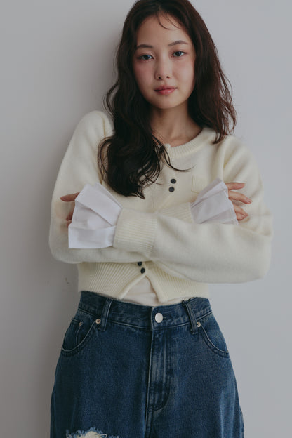 basic wave cardigan