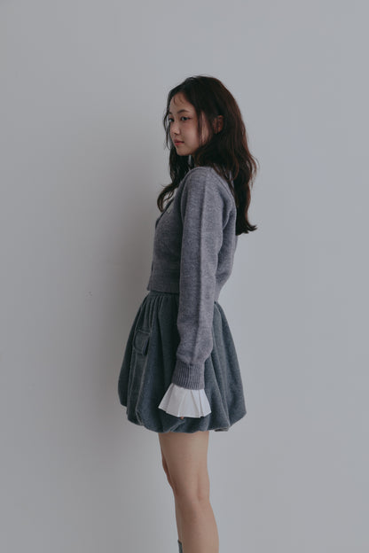 basic wave cardigan