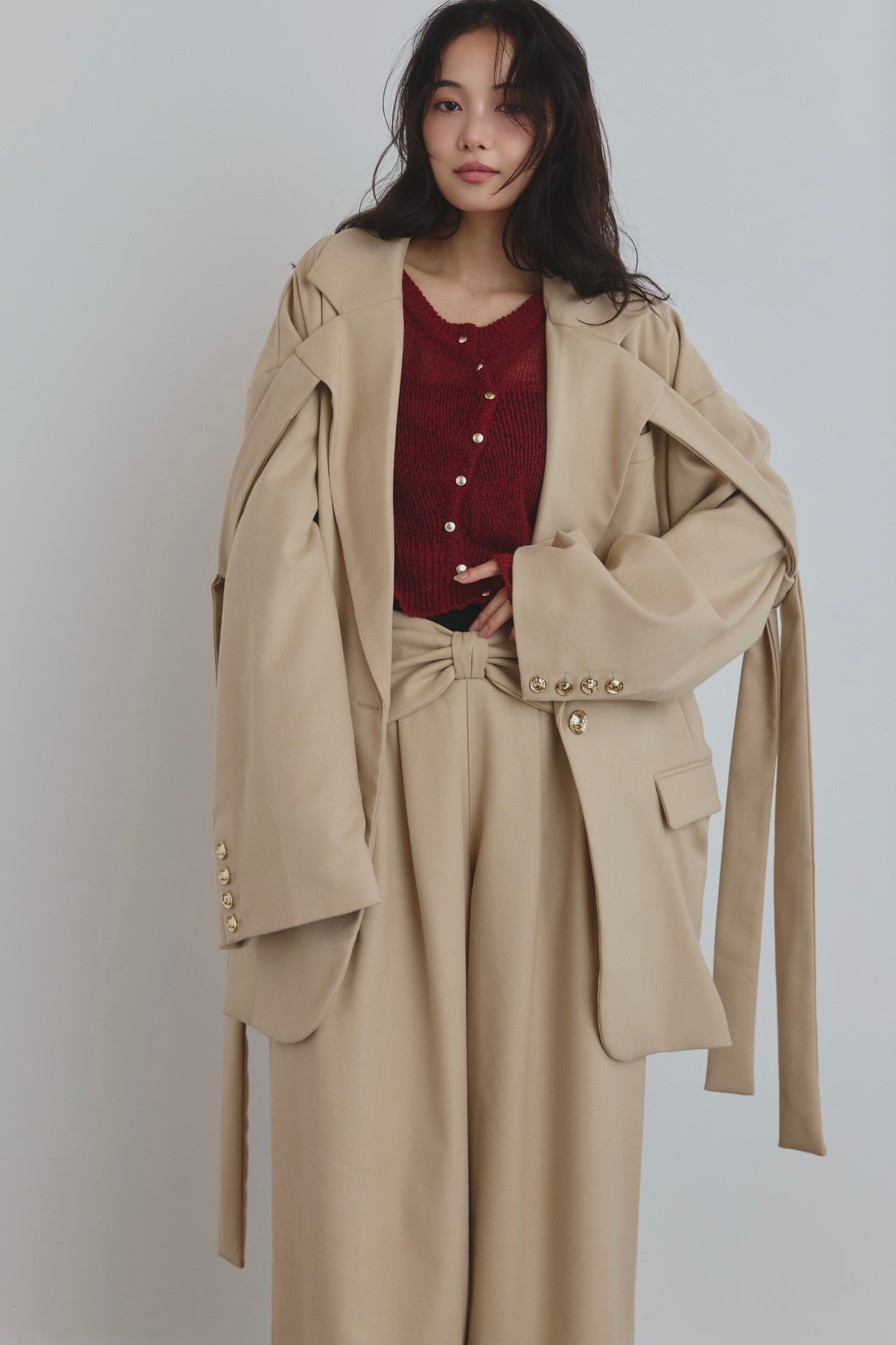 ribbon design over jacket