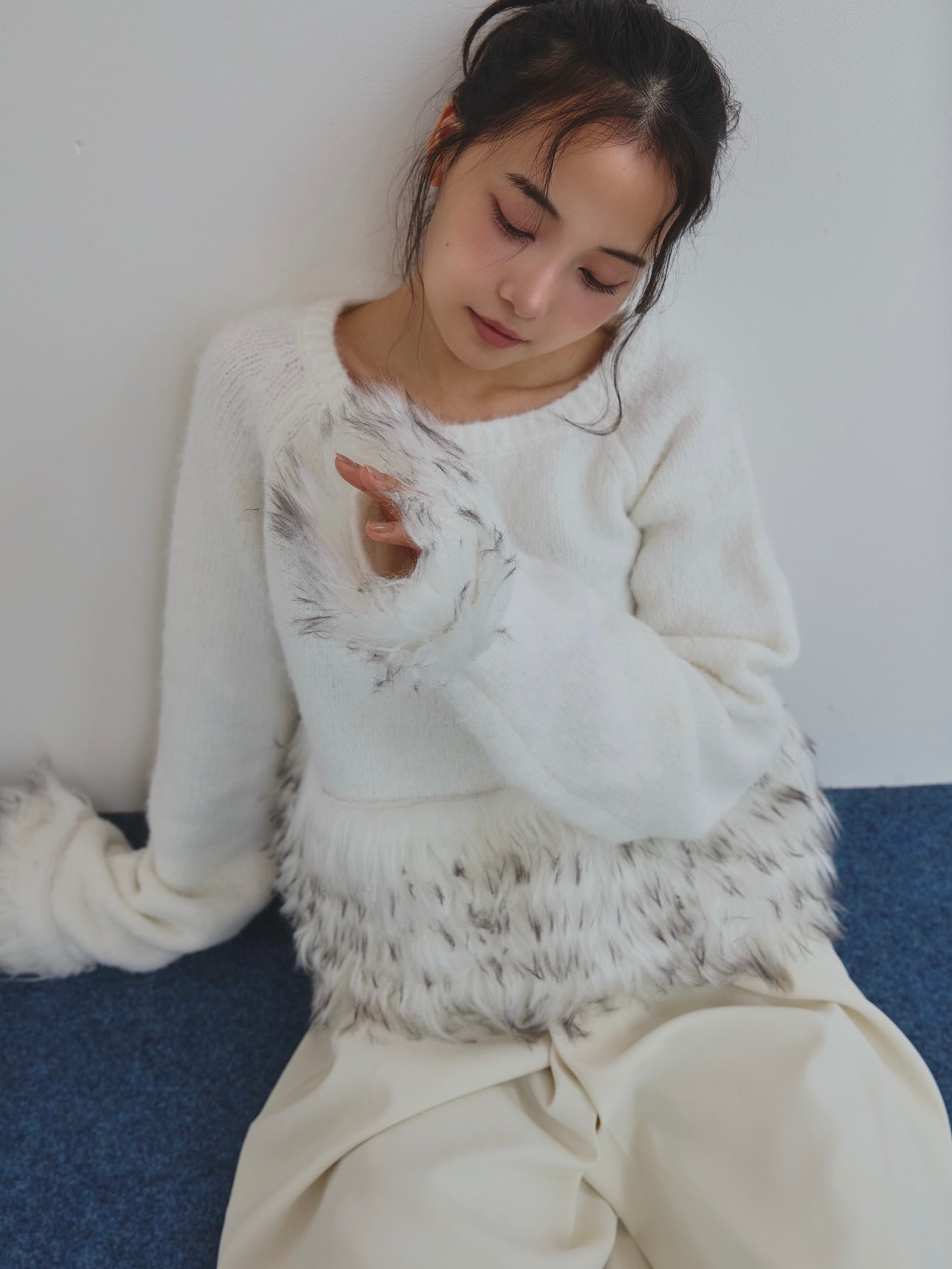 panel design fur knit