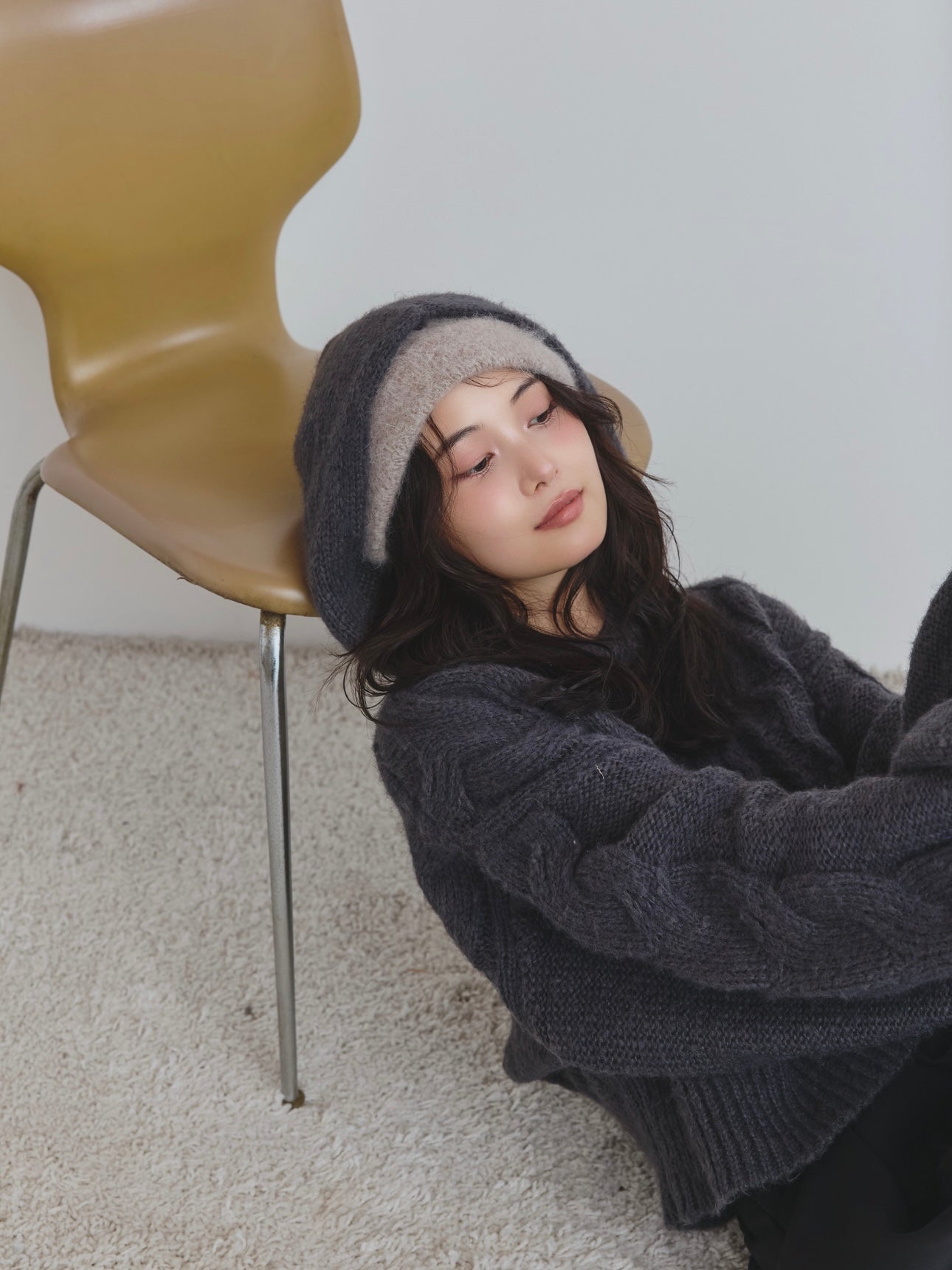 cable knit hoodie – andequal