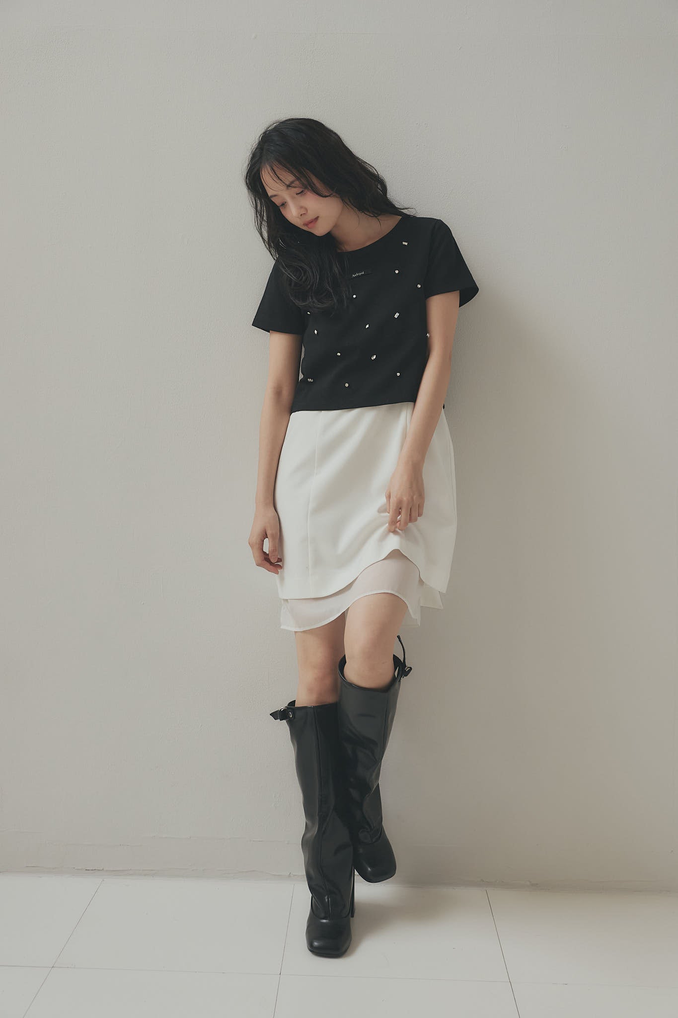 back open bijou mini tee
