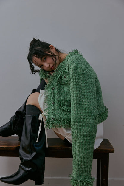 glitter tweed jacket