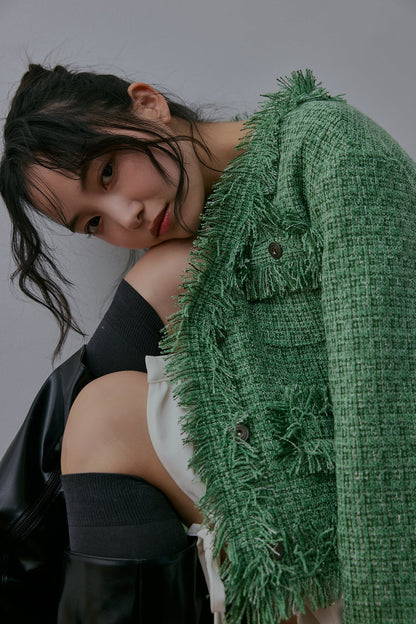 glitter tweed jacket