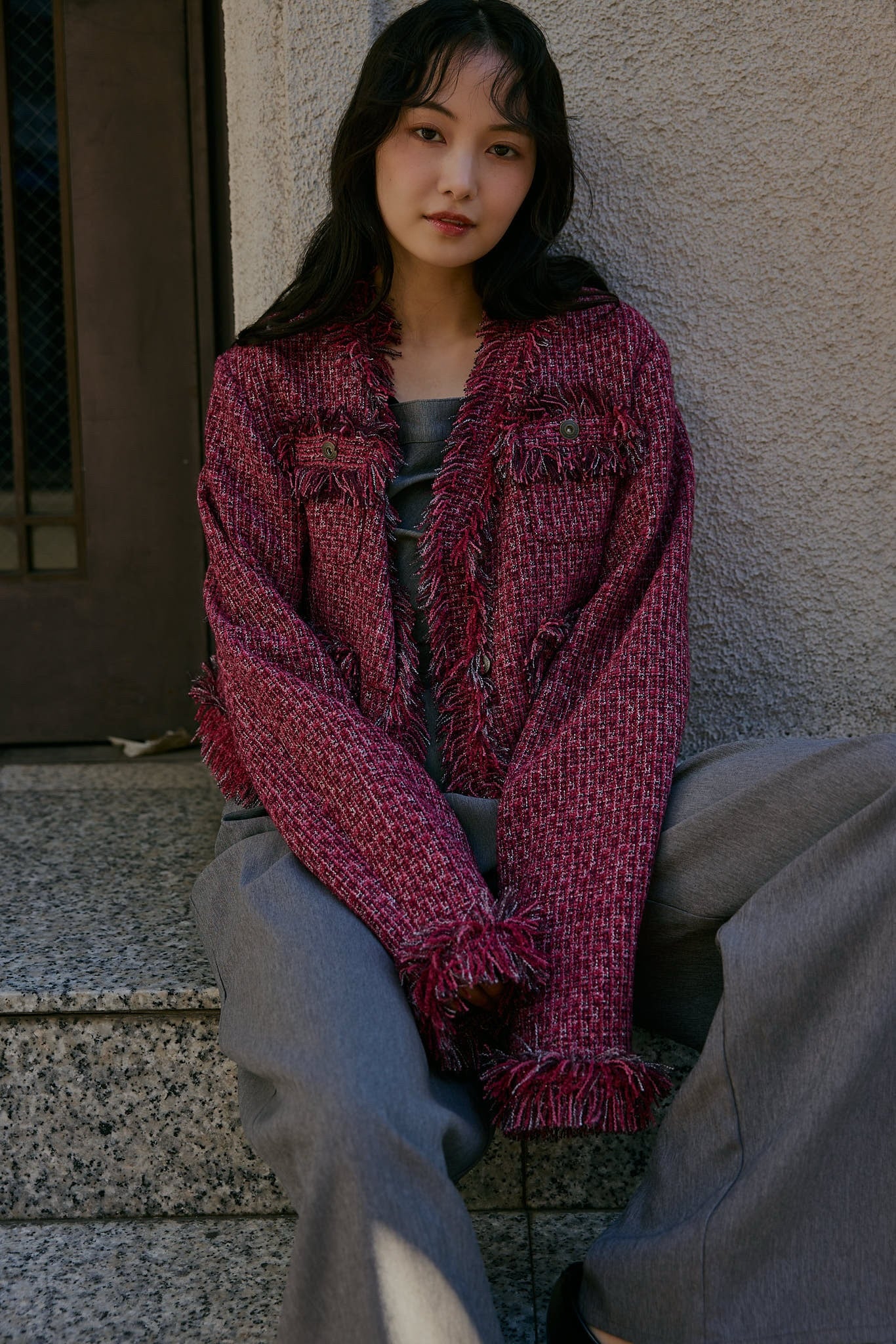 glitter tweed jacket