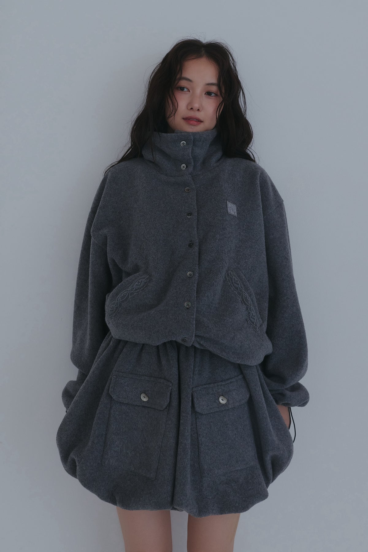 fleece balloon skirt