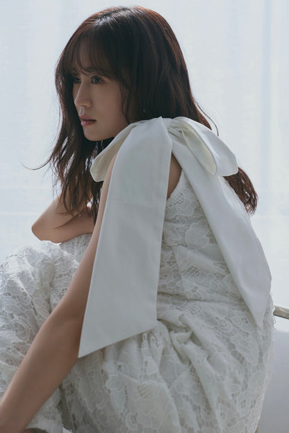 ribbon shoulder lace combinaison