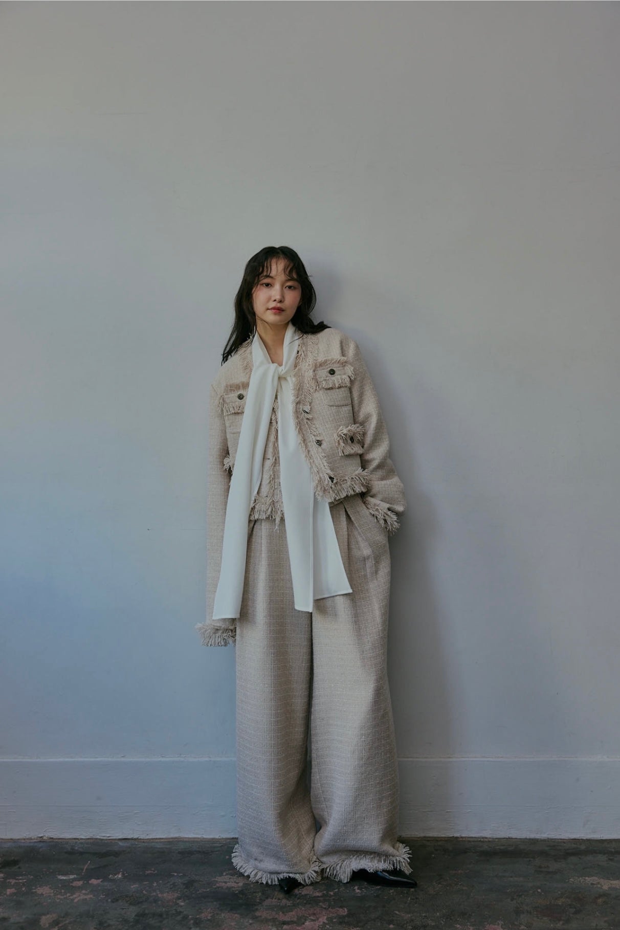 glitter tweed jacket – andequal