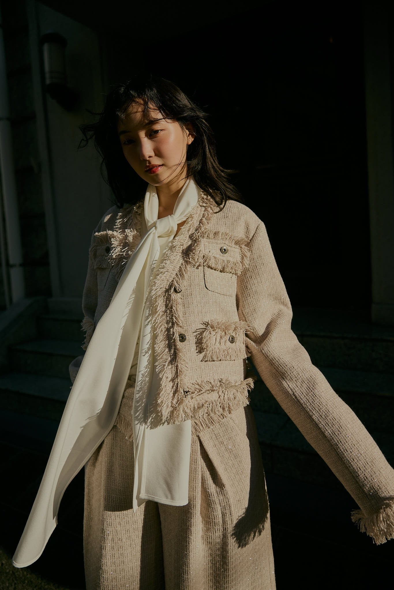 glitter tweed jacket
