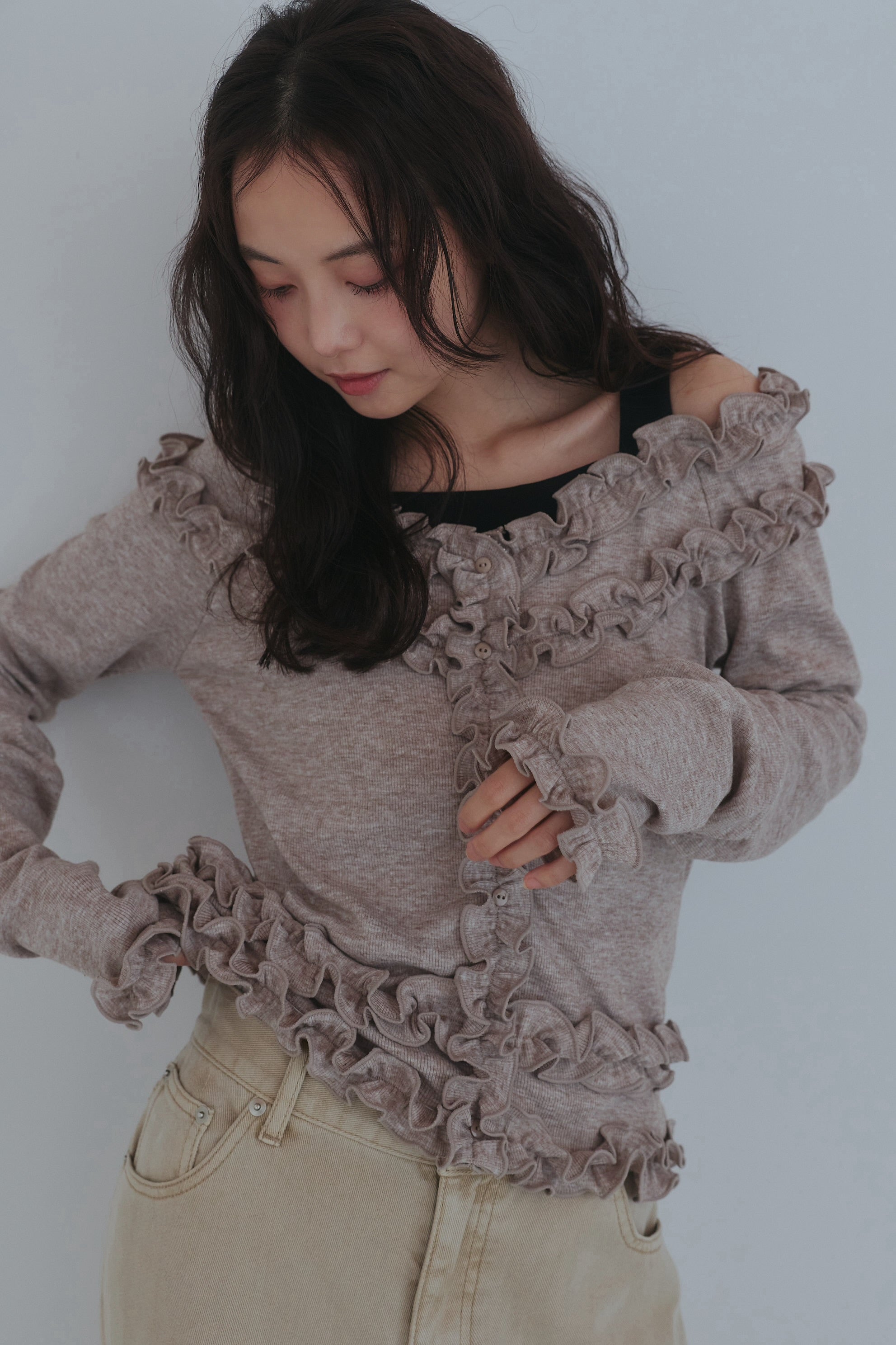 bicolor layered rib knit – andequal