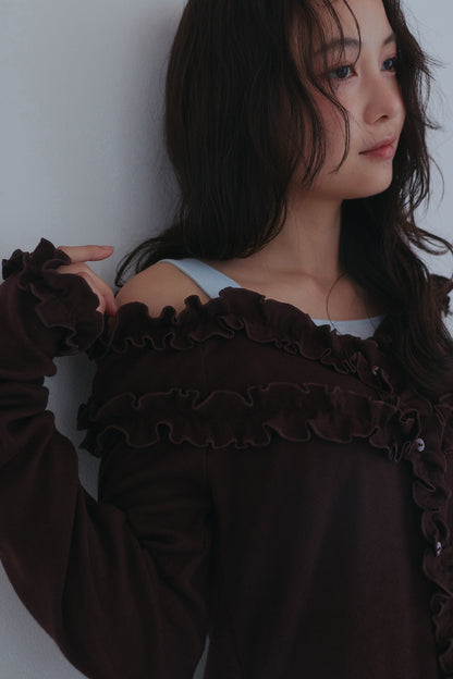 bicolor layered rib knit