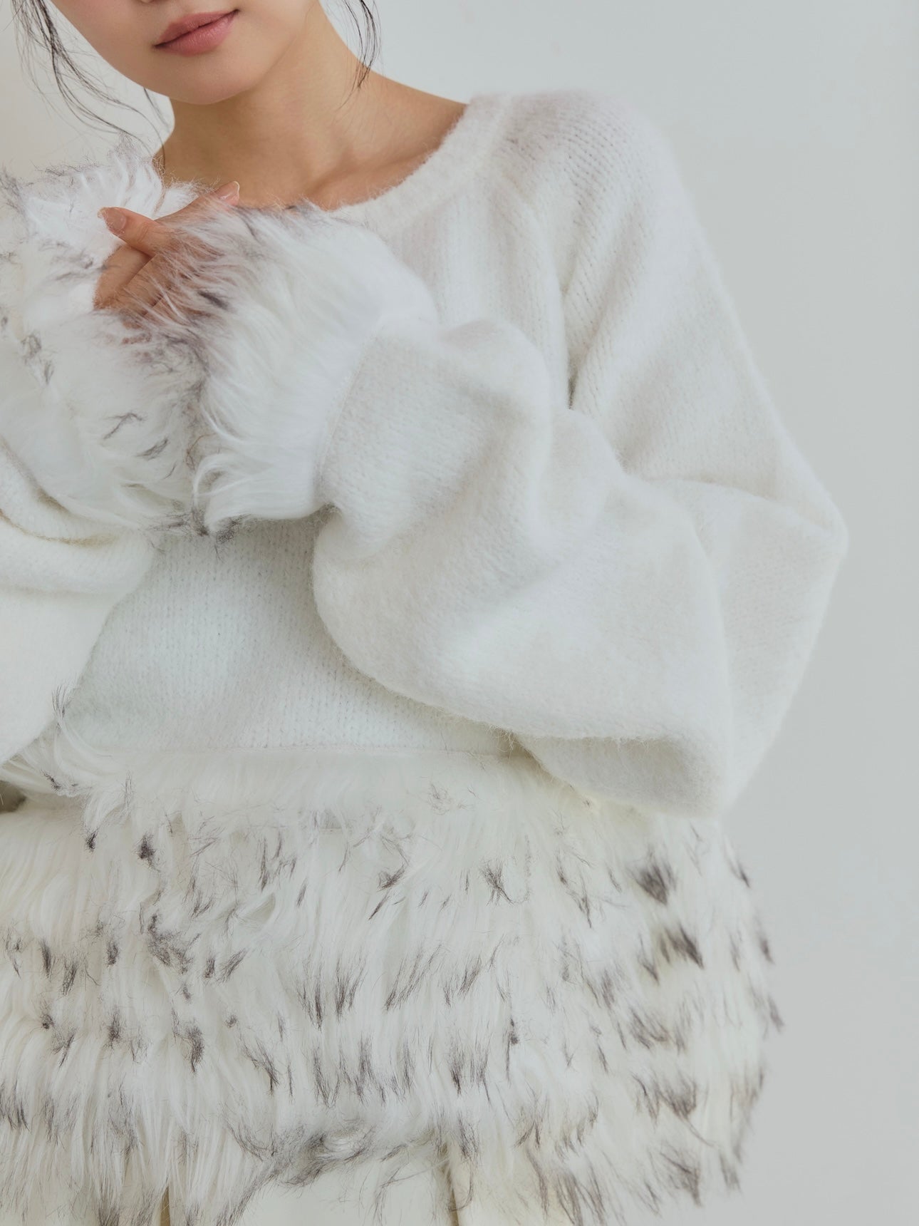 panel design fur knit