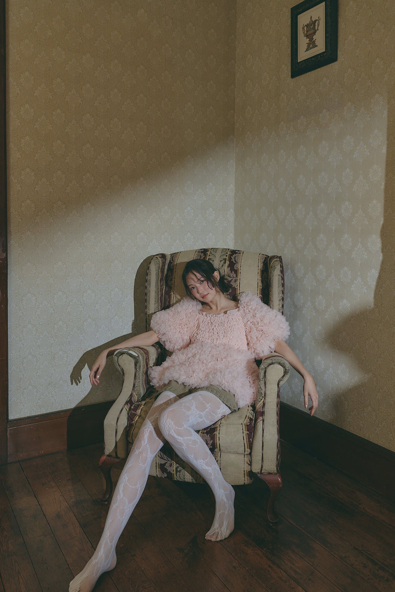soft sparkle tulle blouse