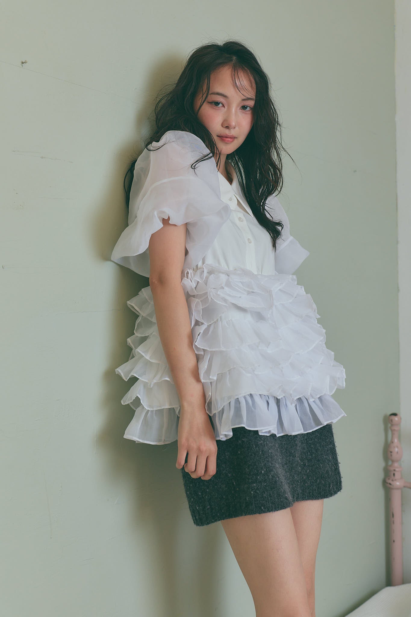 cloud frill blouse