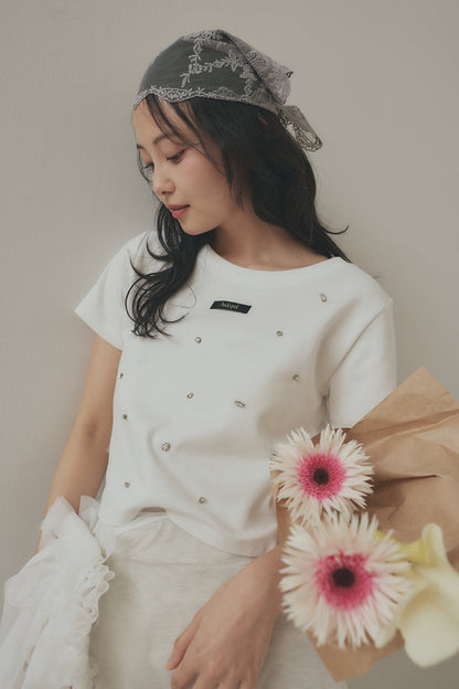 back open bijou mini tee
