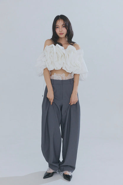 lace docking pants［3月下旬から4月上旬お届け］