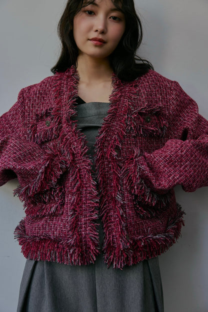 glitter tweed jacket