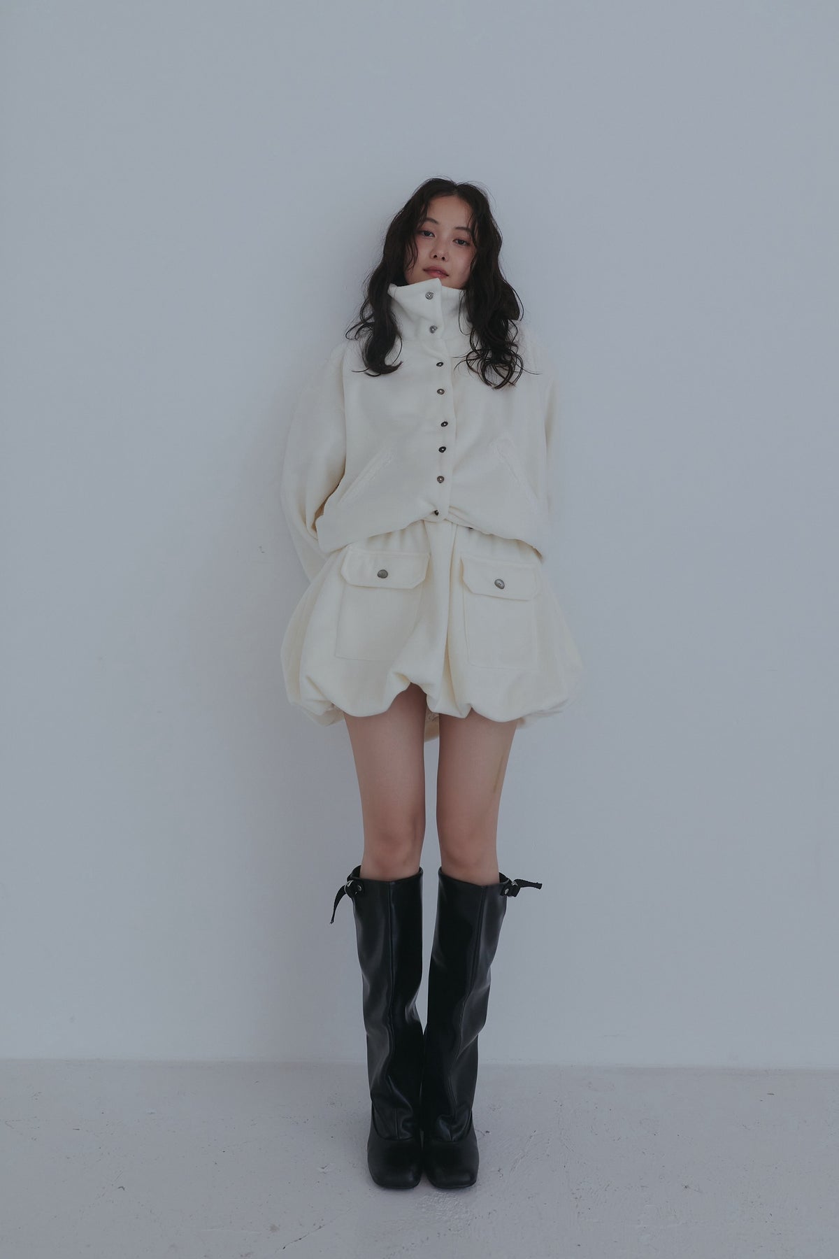 fleece balloon skirt