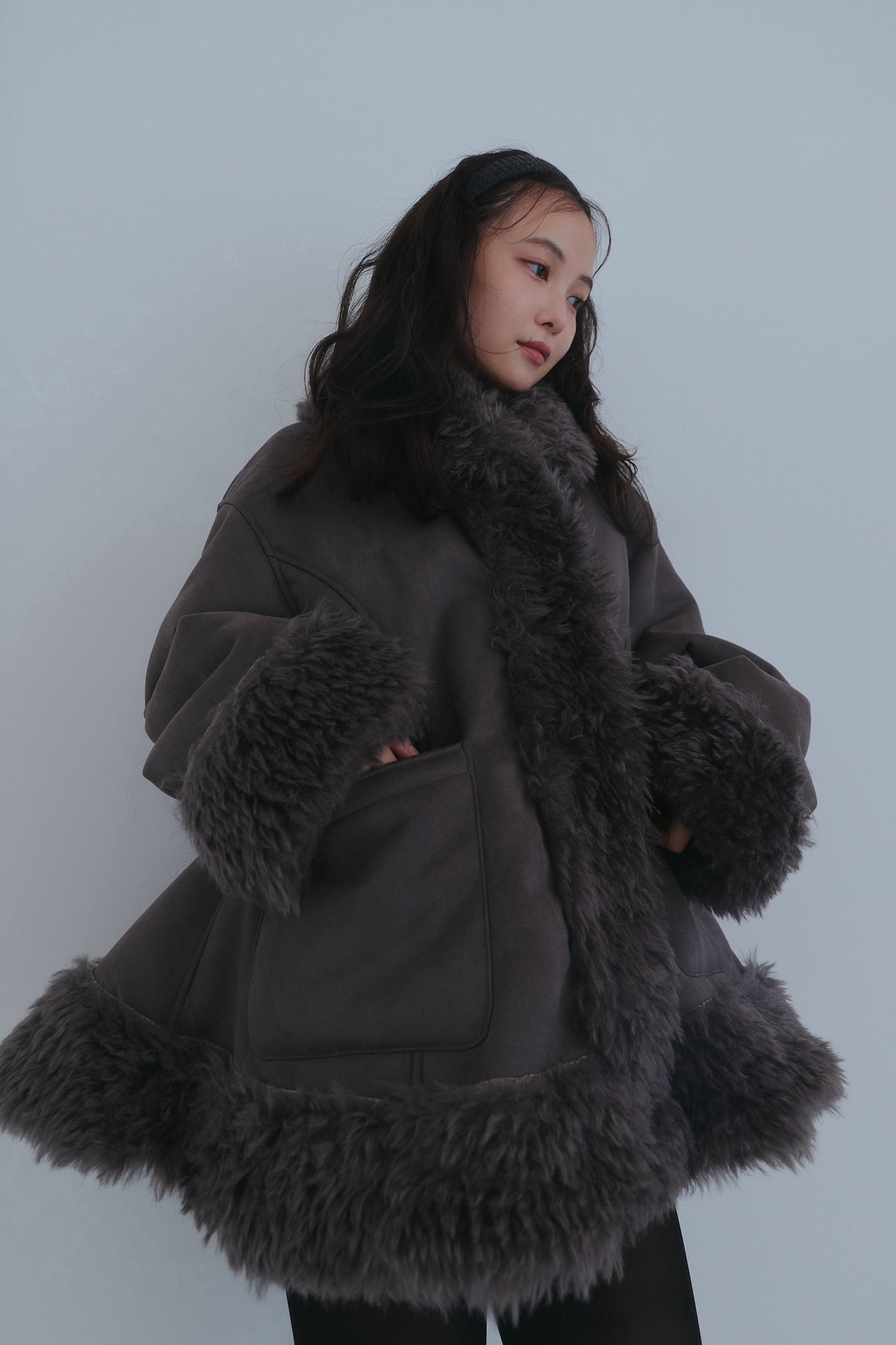two face fur coat