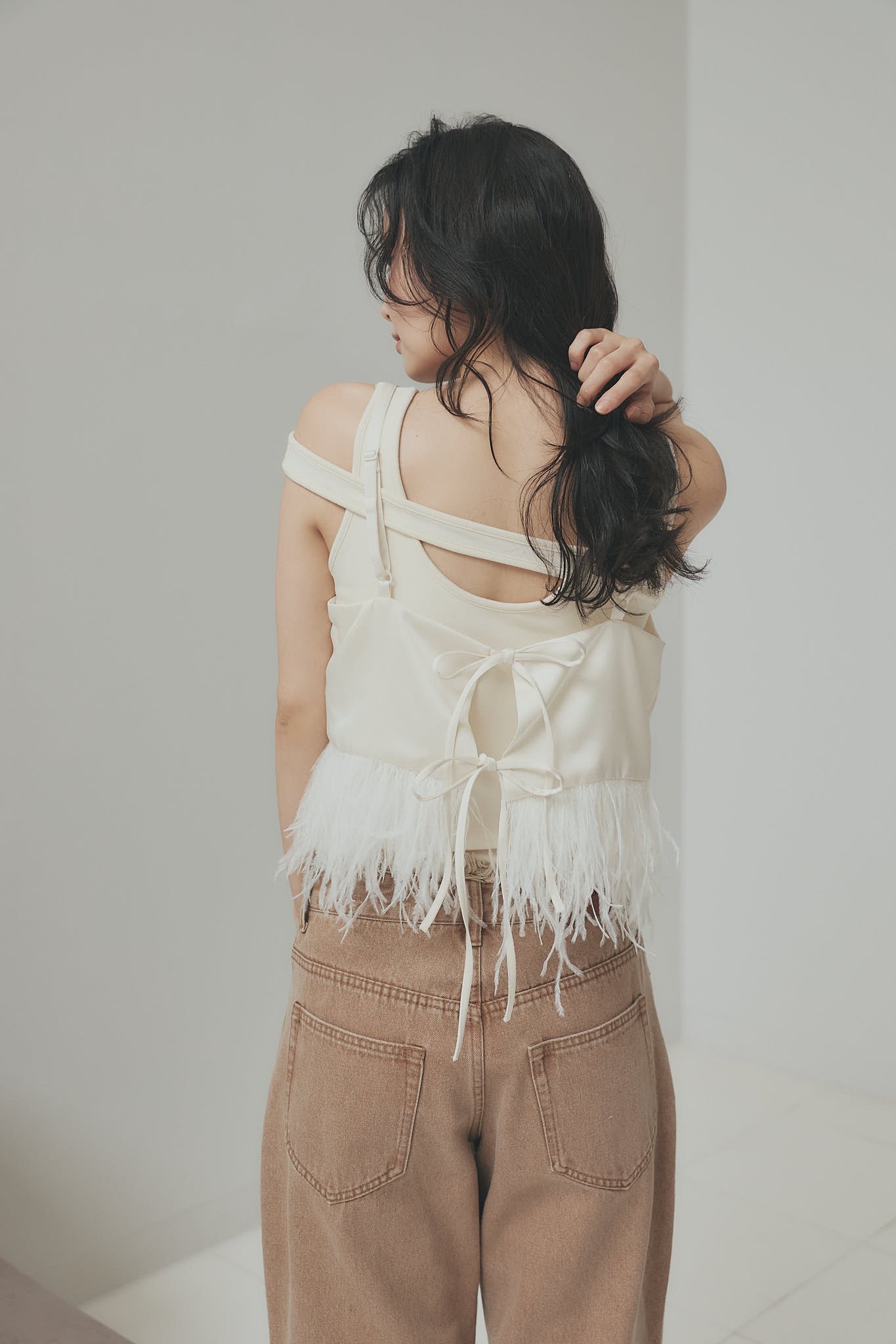 feather design bijou bustier – andequal