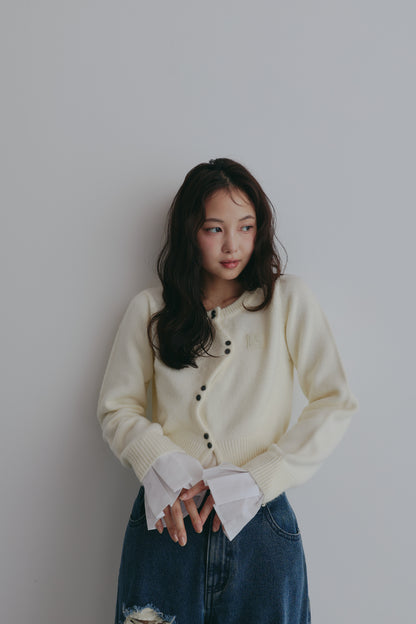 basic wave cardigan